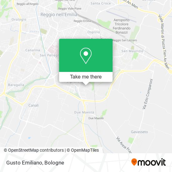 Gusto Emiliano map