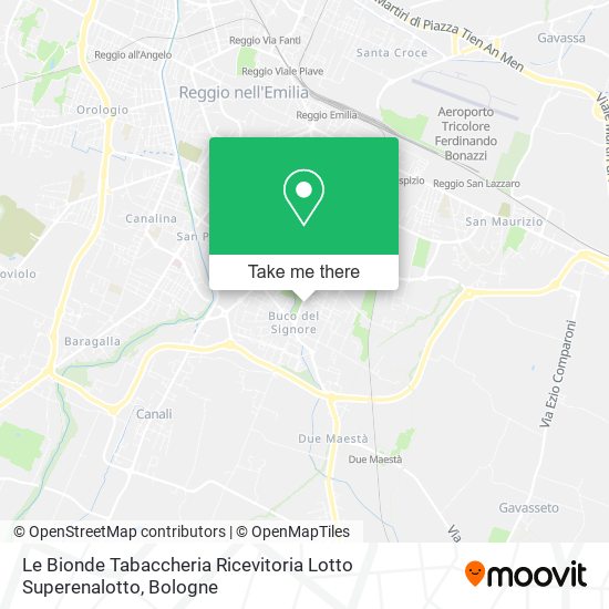 Le Bionde Tabaccheria Ricevitoria Lotto Superenalotto map