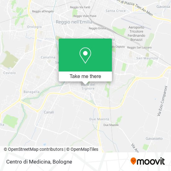 Centro di Medicina map