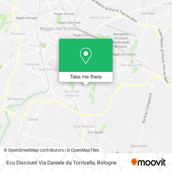 Ecu Discount Via Daniele da Torricella map