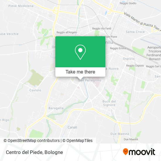 Centro del Piede map