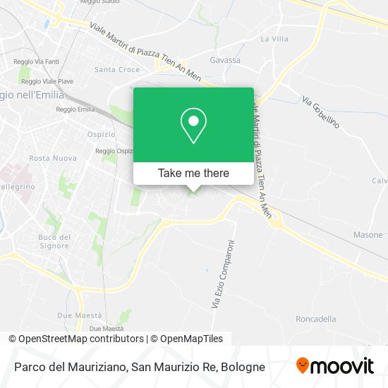 Parco del Mauriziano, San Maurizio Re map