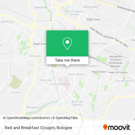 Bed and Breakfast I2cugini map