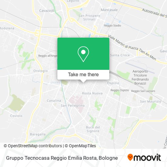 Gruppo Tecnocasa Reggio Emilia Rosta map