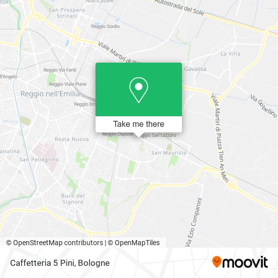 Caffetteria 5 Pini map