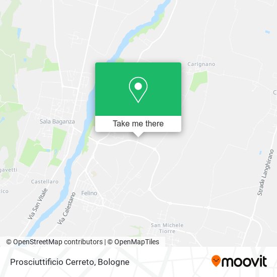 Prosciuttificio Cerreto map