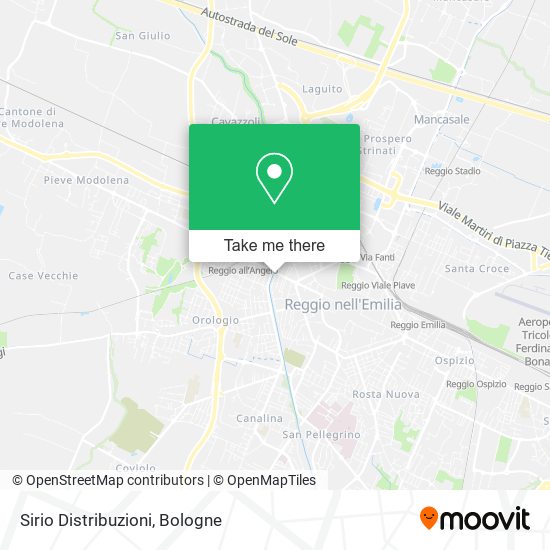 Sirio Distribuzioni map