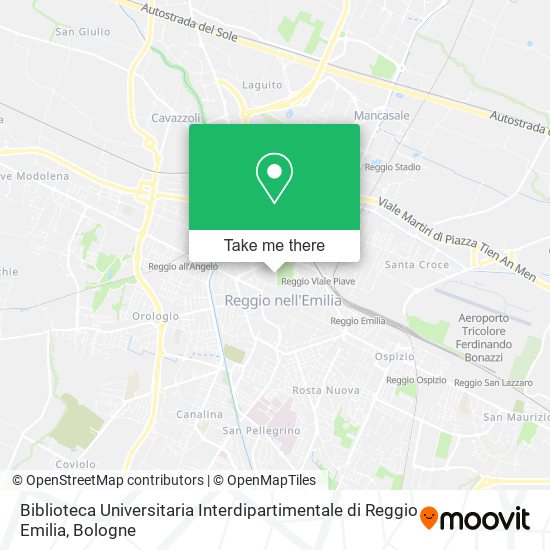 Biblioteca Universitaria Interdipartimentale di Reggio Emilia map