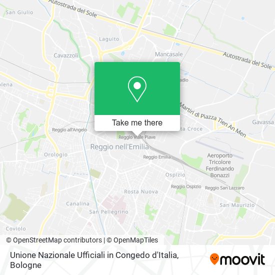 Unione Nazionale Ufficiali in Congedo d'Italia map