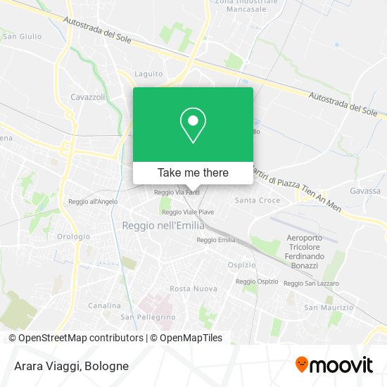 Arara Viaggi map