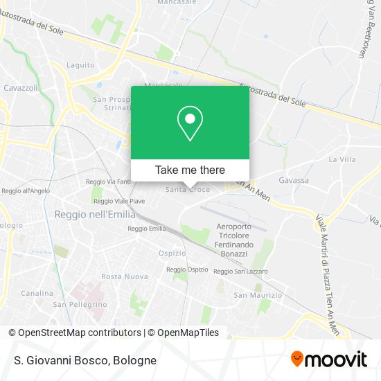 S. Giovanni Bosco map