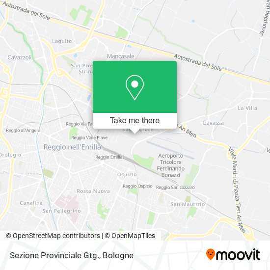 Sezione Provinciale Gtg. map