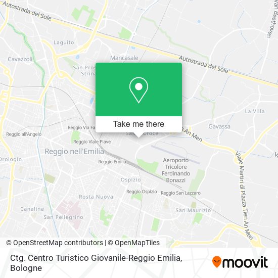 Ctg. Centro Turistico Giovanile-Reggio Emilia map