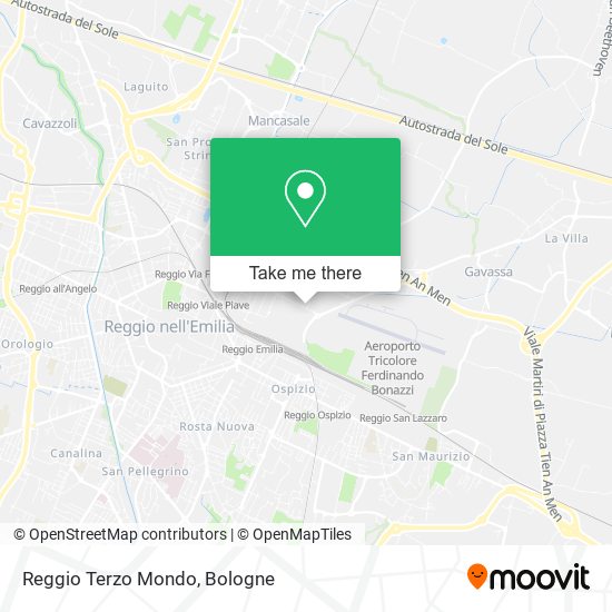 Reggio Terzo Mondo map