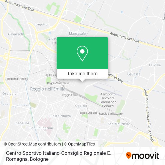 Centro Sportivo Italiano-Consiglio Regionale E. Romagna map