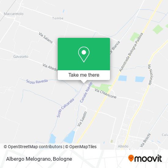 Albergo Melograno map