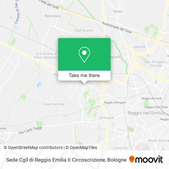 Sede Cgil di Reggio Emilia II Circoscrizione map