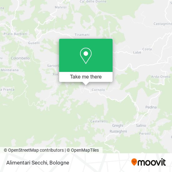 Alimentari Secchi map