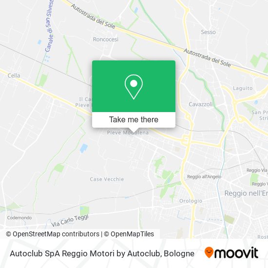 Autoclub SpA Reggio Motori by Autoclub map