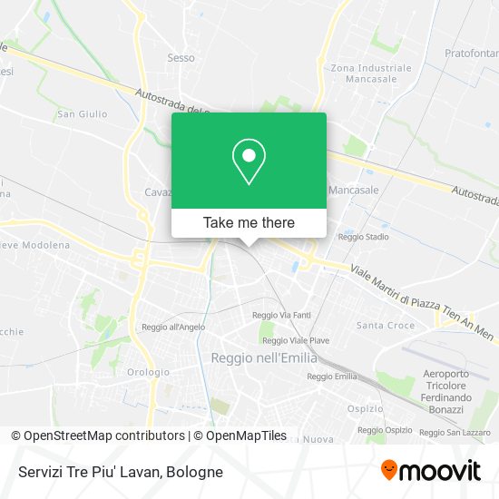 Servizi Tre Piu' Lavan map