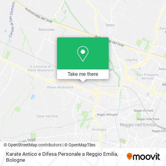 Karate Antico e Difesa Personale a Reggio Emilia map