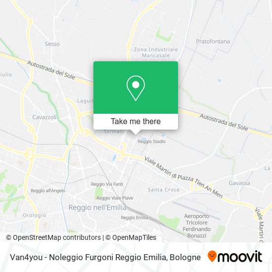 Van4you - Noleggio Furgoni Reggio Emilia map