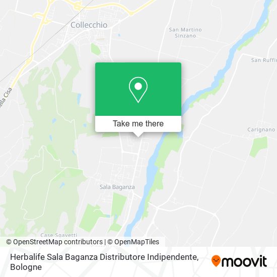 Herbalife Sala Baganza Distributore Indipendente map