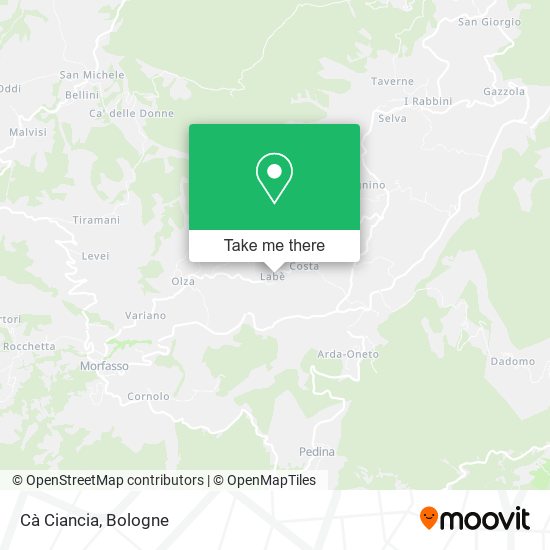 Cà Ciancia map