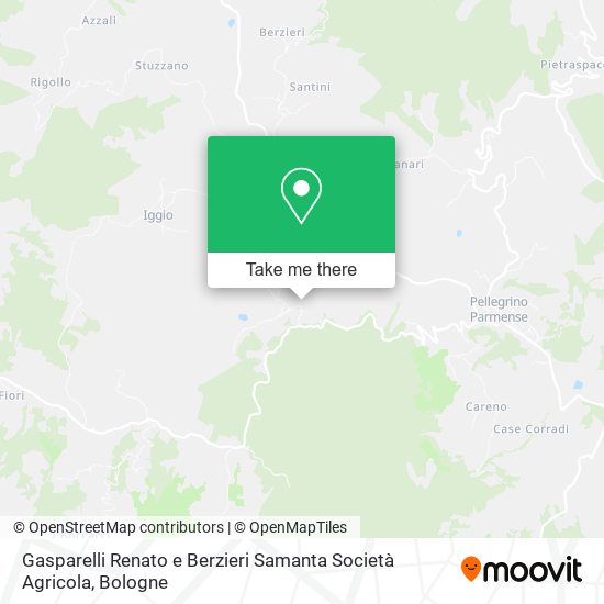 Gasparelli Renato e Berzieri Samanta Società Agricola map