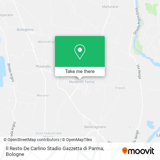 Il Resto De Carlino Stadio Gazzetta di Parma map