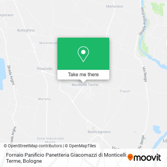 Fornaio Panificio Panetteria Giacomazzi di Monticelli Terme map