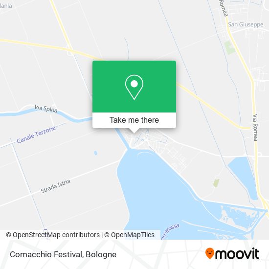 Comacchio Festival map