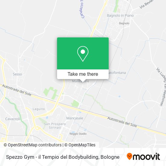 Spezzo Gym - il Tempio del Bodybuilding map