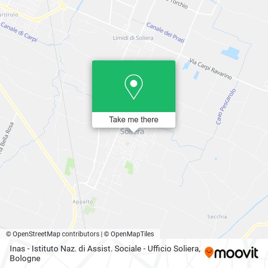 Inas - Istituto Naz. di Assist. Sociale - Ufficio Soliera map