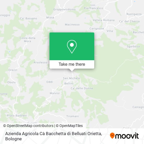 Azienda Agricola Cà Bacchetta di Belluati Orietta map