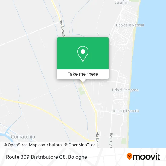 Route 309 Distributore Q8 map