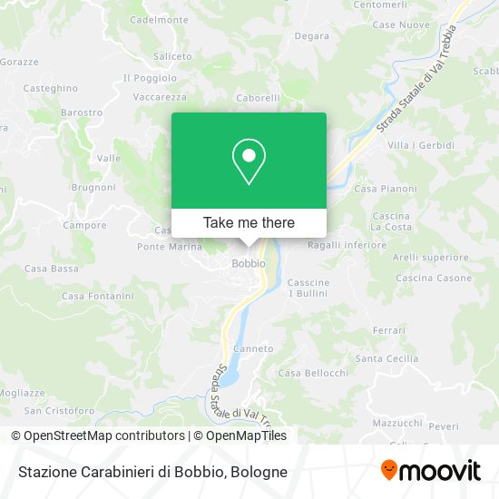 Stazione Carabinieri di Bobbio map