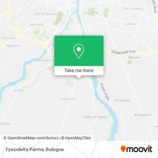 Fysiodelta Parma map