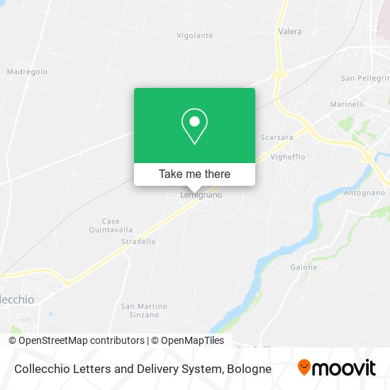 Collecchio Letters and Delivery System map