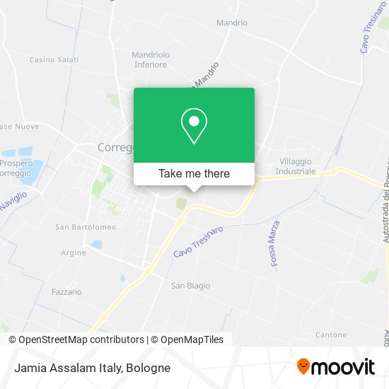 Jamia Assalam Italy map