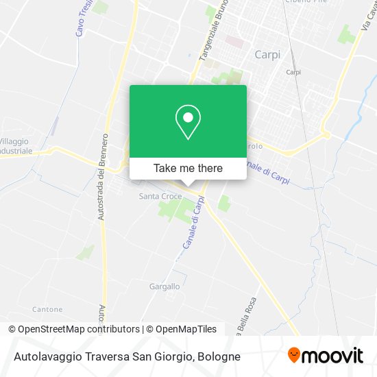 Autolavaggio Traversa San Giorgio map