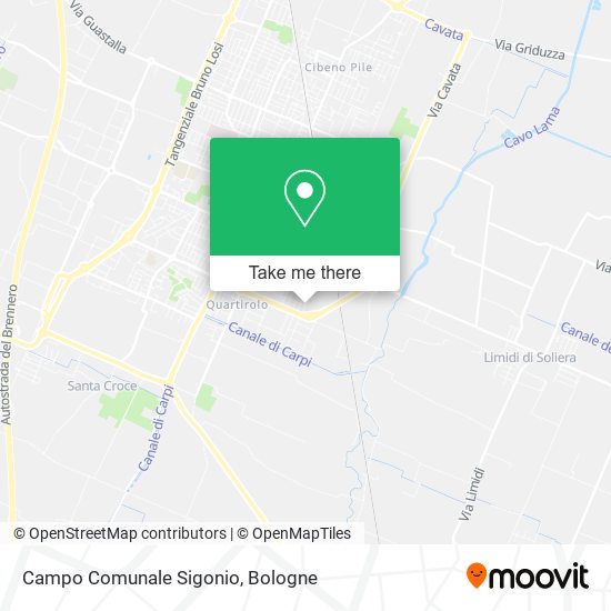 Campo Comunale Sigonio map