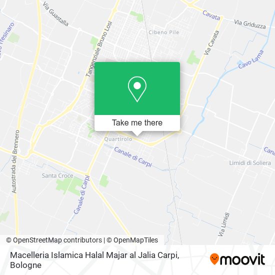 Macelleria Islamica Halal Majar al Jalia Carpi map