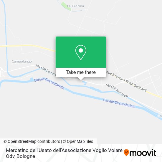Mercatino dell'Usato dell'Associazione Voglio Volare Odv map