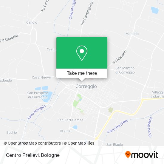 Centro Prelievi map