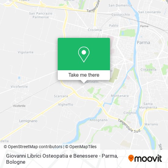 Giovanni Librici Osteopatia e Benessere - Parma map