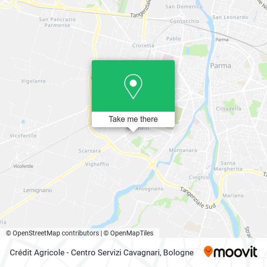 Crédit Agricole - Centro Servizi Cavagnari map