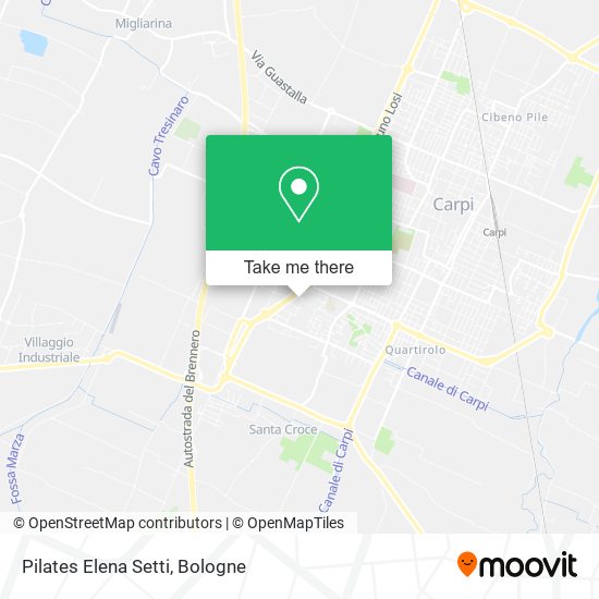 Pilates Elena Setti map