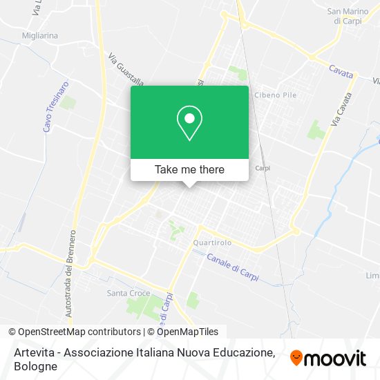 Artevita - Associazione Italiana Nuova Educazione map