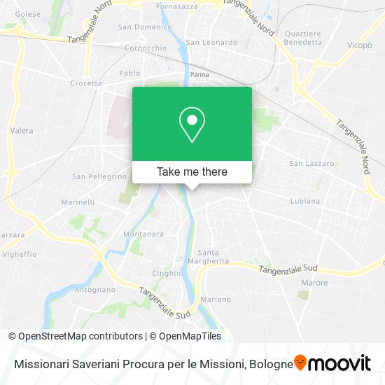 Missionari Saveriani Procura per le Missioni map